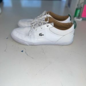 White Lacoste Shoes size 10 (good condition)
